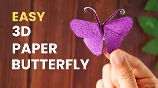 How to Make a 3D Paper Butterfly | Easy Beginners Friendly Tutorial