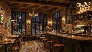 Late Night Coffee Shop ☕ Smooth Jazz Music for Work, Study & Relaxing | 4K Jazz