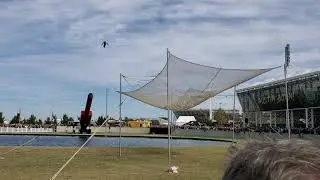 Human Cannonball at F1 2019 US Grand Prix.