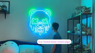 Icehead Bear Custom Neon Sign| Birthday Gift Ideas
