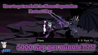 ~AQW~ How to get rank 10 in Chaos Reputation | Fastest Way | 2022 | AQW 2022