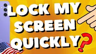 How do I lock my screen quickly on my Samsung A54 5G, A53, A73, S23 Ultra