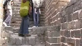 Beklimmen van de Chinese Muur, China