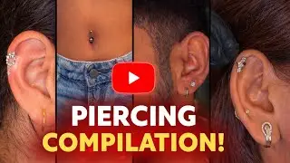 Ear & Nose Piercing Process 💉 | Satisfying Piercing Video
