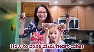 How to bake mini heart cakes