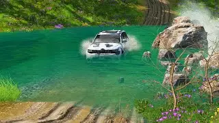 Cars vs Off Road River &ndash; BeamNG Drive | RedVijay