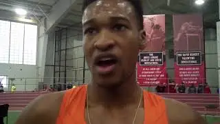 Justyn Knight After Running 3:55 Mile PR at 2018 BU Terrier Meet