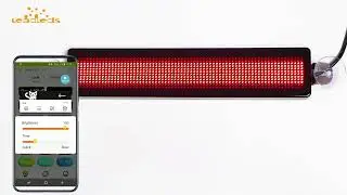 Leadleds Dc 5v LED Car Sign Programmable Scrolling Message Sign Board for Car, Shop, Store