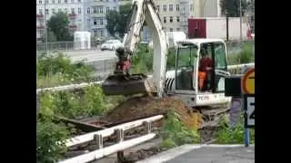 Minibagger Terex TC 75 im Gleisbau