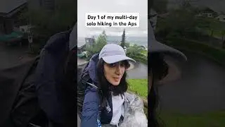 Starting my 4-day solo hike in the Alps in Liechtenstein #shortvideo #travel