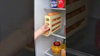 4-Tier Automatic Egg Holder for Fridge #amazonfinds #amazon #kitchengadget