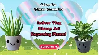 Cozy Indoor Vlog: Disney Art Showcase + Repotting My Aloe & Pothos Houseplants ❄️🌿 #houseplants