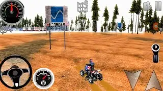 Taking the harder route with full throttle! 🏁🔥#QuadBike#OffRoadGameplay