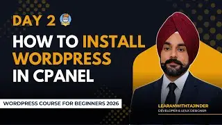 How to Install WordPress in cPanel Step by Step #wordpress #beginners   #cpanel  @learnwithtajinder