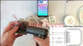 Cloud Even Tuya Smart Life APP Wifi Zigbee Bluetooth Mesh S05  Three-way  switch connections
