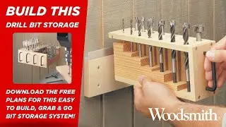 Wall-Mounted Drill Bit Organizer &ndash; Free Plans & Easy Build