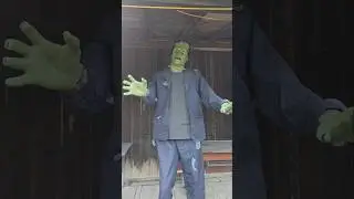 Frankenstein's Monster animatronic from The Home Depot at Kim's Krypt Haunted Mill