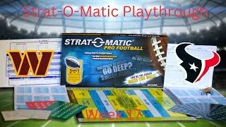 Strat-O-Matic Football | Season 3 | Week 17: Commanders (11-4) vs Texans (10-5)
