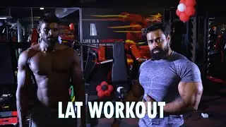 LAT WORKOUT   II  ARAVIND SPARTACUS II BODYBUILDING CHANNEL II CHENNAIFITNESS