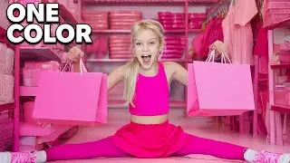BUYING EVERYTHING IN ONE COLOR For My Daughter! *GONE WRONG!