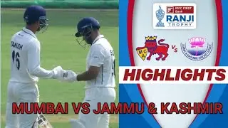 Ranji Trophy 2025 | Mumbai vs Jammu & Kashmir | Full Match Highlights