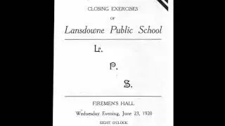 Lansdowne MD School Graduates 1918 - 1920