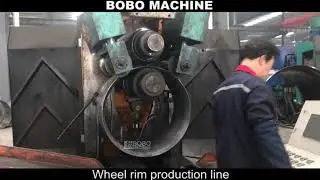 Heavy duty truck steel wheel rim production line for whole plant machine