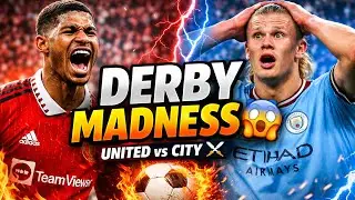 Manchester Derby 🔴🔵 | Gameplay Highlights| Man United vs Man City ⚽️☠️🥹🤌🏻
