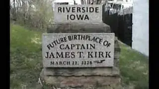 Riverside, Iowa Future Birthplace of James T. Kirk