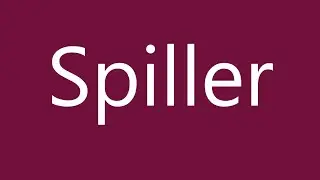 How to Pronounce ''Spiller'' Correctly in German