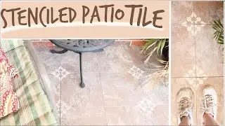 Easy DIY Stenciling Patio Floor | Prepare to Be Floored Ep.8 Italian Verona Tile