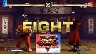 Street Fighter V:Champion Edition  Ken vs M. Bison (Hardest Level) #sfv #ken #mbison #streetfighter5