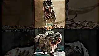 Grumpy(Land of the Lost) vs Ember (Rebirth T rex) #wis #1v1 #wisedit #jurassicworldrebirth