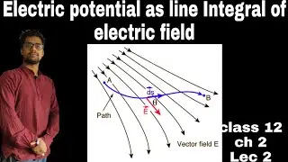 Electric Potential as line Integral of electric field || Electric Potential & Capacitance || Lec-2🔥🔥