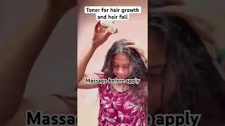 Power of hair toner #hairgrowthhack #hairthinning #hairfallsolution #shortsfeed #youtubeshorts