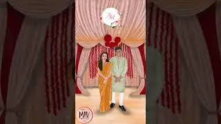 Jain Caricature Wedding Invitation || Caricature Wedding ECards