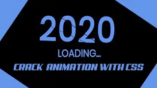 Create a crack text effect in css 2020