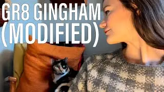 Knitting the Gr8 Gingham Pullover & How I Modified the Collar by Adding a Steek! ✂️