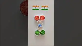 Indian 🇮🇳 flag drawing | rice with flag craft #shorts #youtubeshorts #viral #art #craft