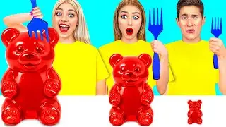 Большая, Средняя или Маленькая Тарелка Челлендж | Вкусные Кулинарные Хитрости TeenDO Challenge