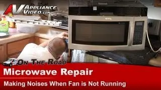 Whirlpool Microwave Repair - Noisy While Fan is Not Running - GH5184XPS 4