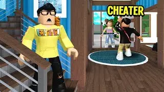 My Sister's Boyfriend Moved In With Me.. I Caught Him CHEATING! (Roblox Bloxburg)