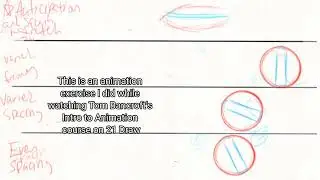 Animation Exercise for timing, spacing, anticipation, and squash and stretch.