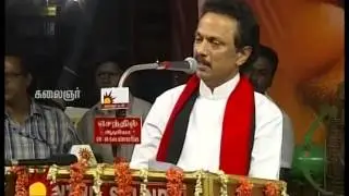 Thalapathy MK Stalin campaigns for DMK&rsquo;s candidate in Kancheepuram.