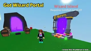 Crafted Wizard Portal in Roblox Islands