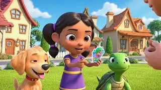 Kindness Grows When We Help | 3D Cartoon for Kids | Learn Verbs in English (UK)
