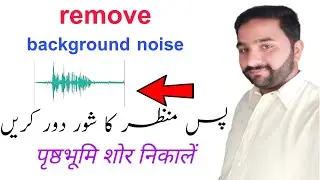 How To Remove Background Noise From Audio  Urdu/Hindi