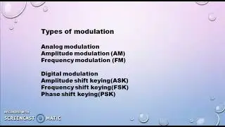 PLUS ONE ELECTRONICS || TYPES OF MODULATION