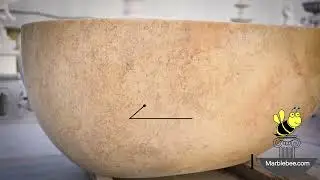 Natural Stone bathtub-Egg shape design sandstone bathtub for sale!