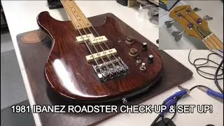 Vintage 1981 Ibanez Roadster Electric Bass Check-Up & Setup